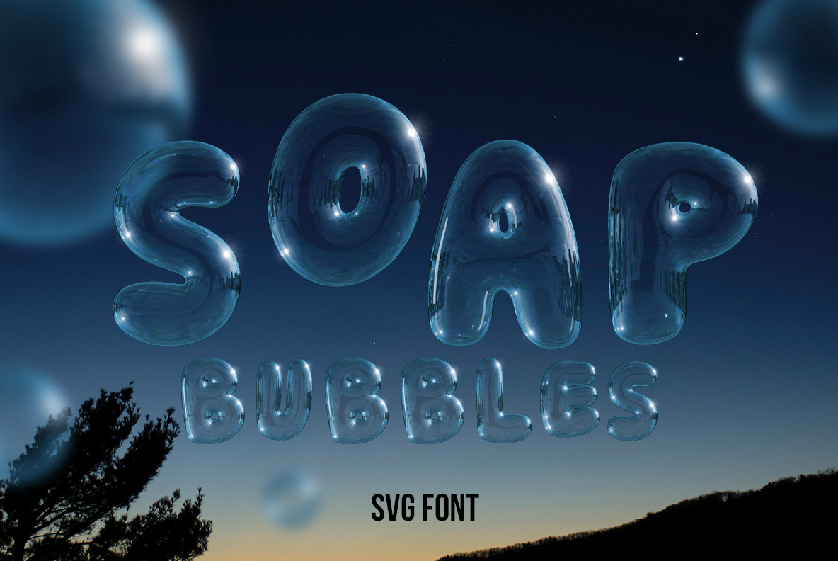 Soap Bubbles OpentType Font