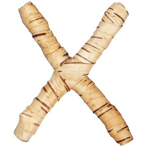 Weaving font letter X