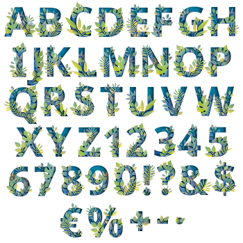 Green Eco Paper Jungle Font