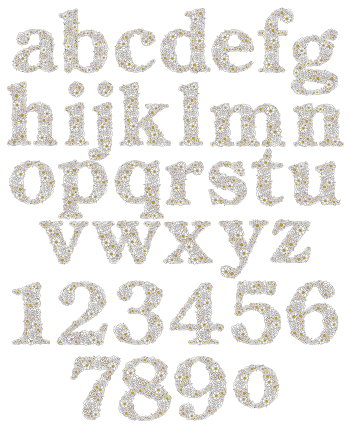 Camomile Foral Flower Font