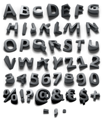 Shadow 3D Animated Font