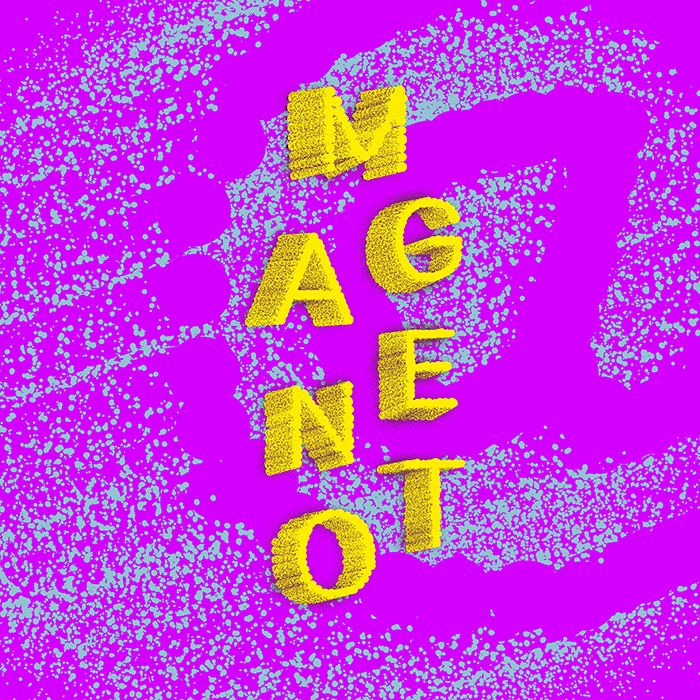 Yellow Magnetic Typeface