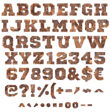 Old Rusty Grunge Typeface
