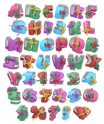 Colorful Gift Typeface