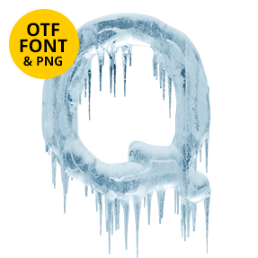 The Ice Age Font. Frozen OpenType Typeface Made By Handmade Font
