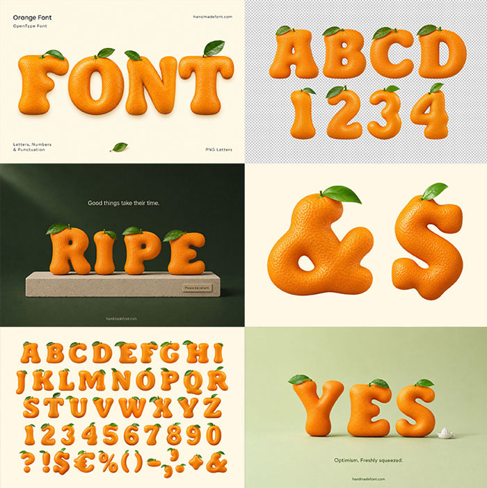 orange font preview image