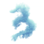 Buy Blue Clouds Font, Beautiful Blue Typeface Made From Clouds