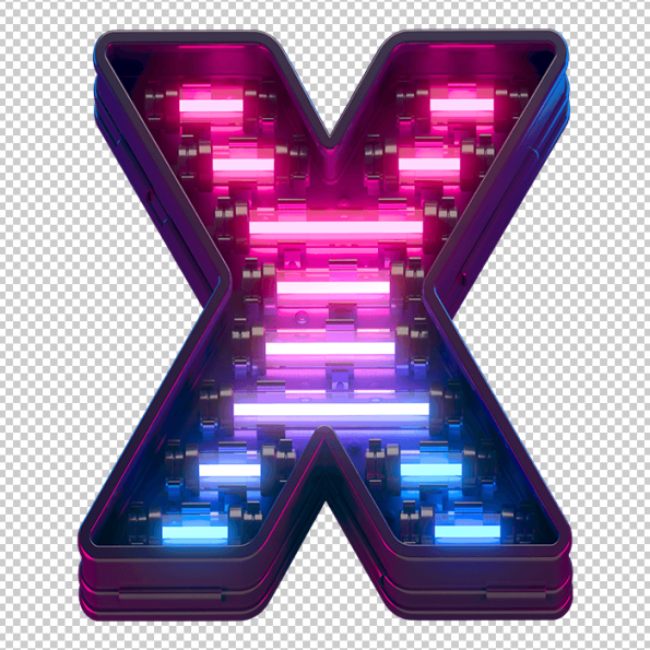Ultraviolet Light alphabet - Handmadefont