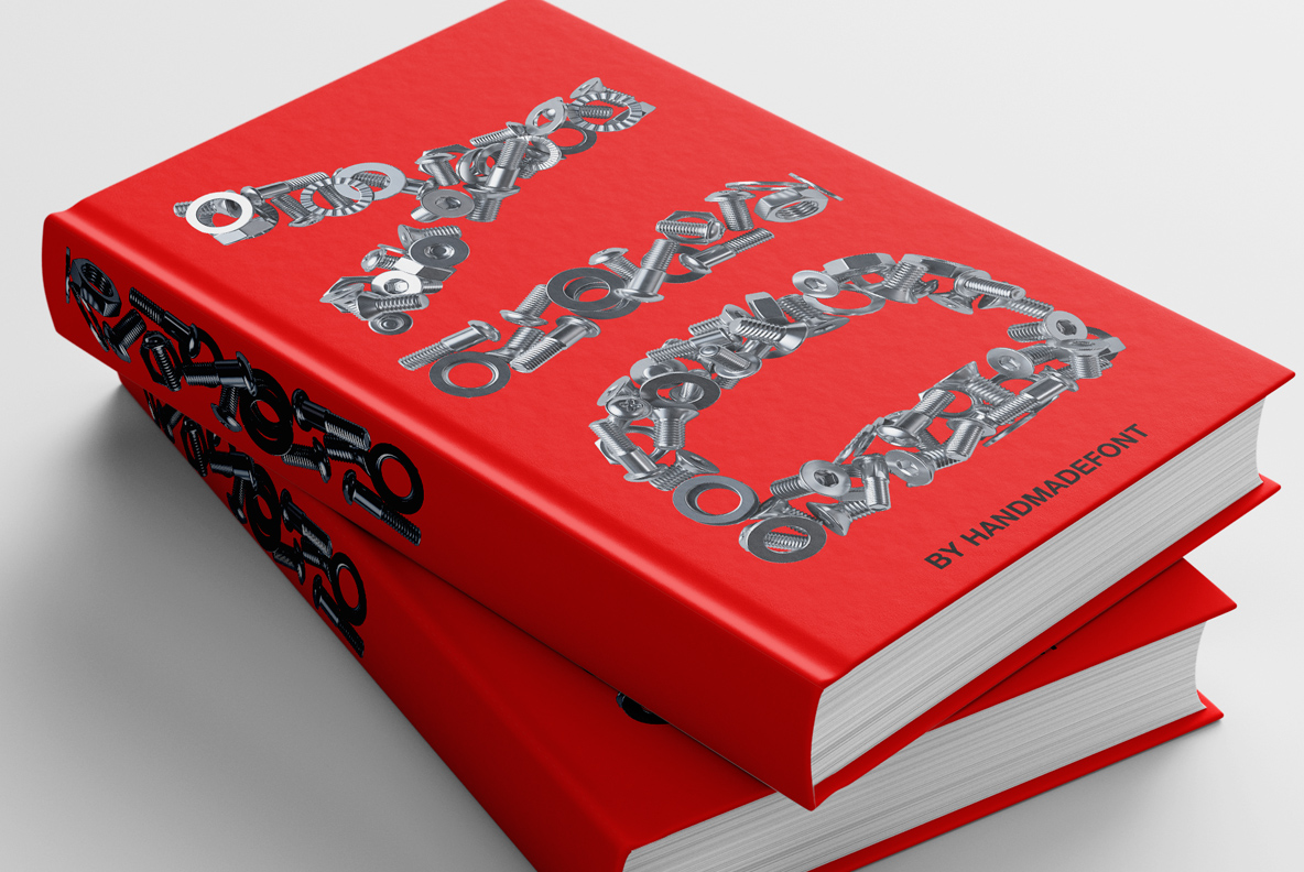 Nuts And Bolts Font OpenType Typeface book cover