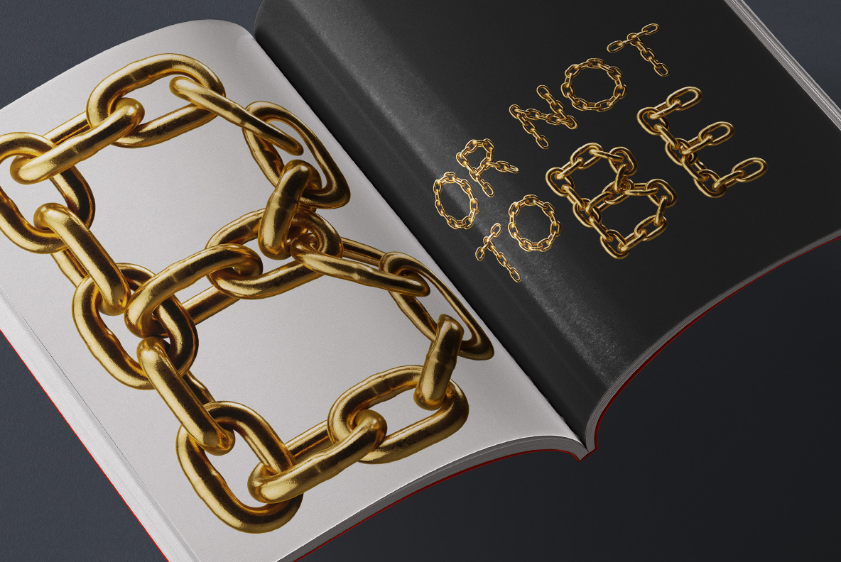 SVG Golden Chain Font OpenType