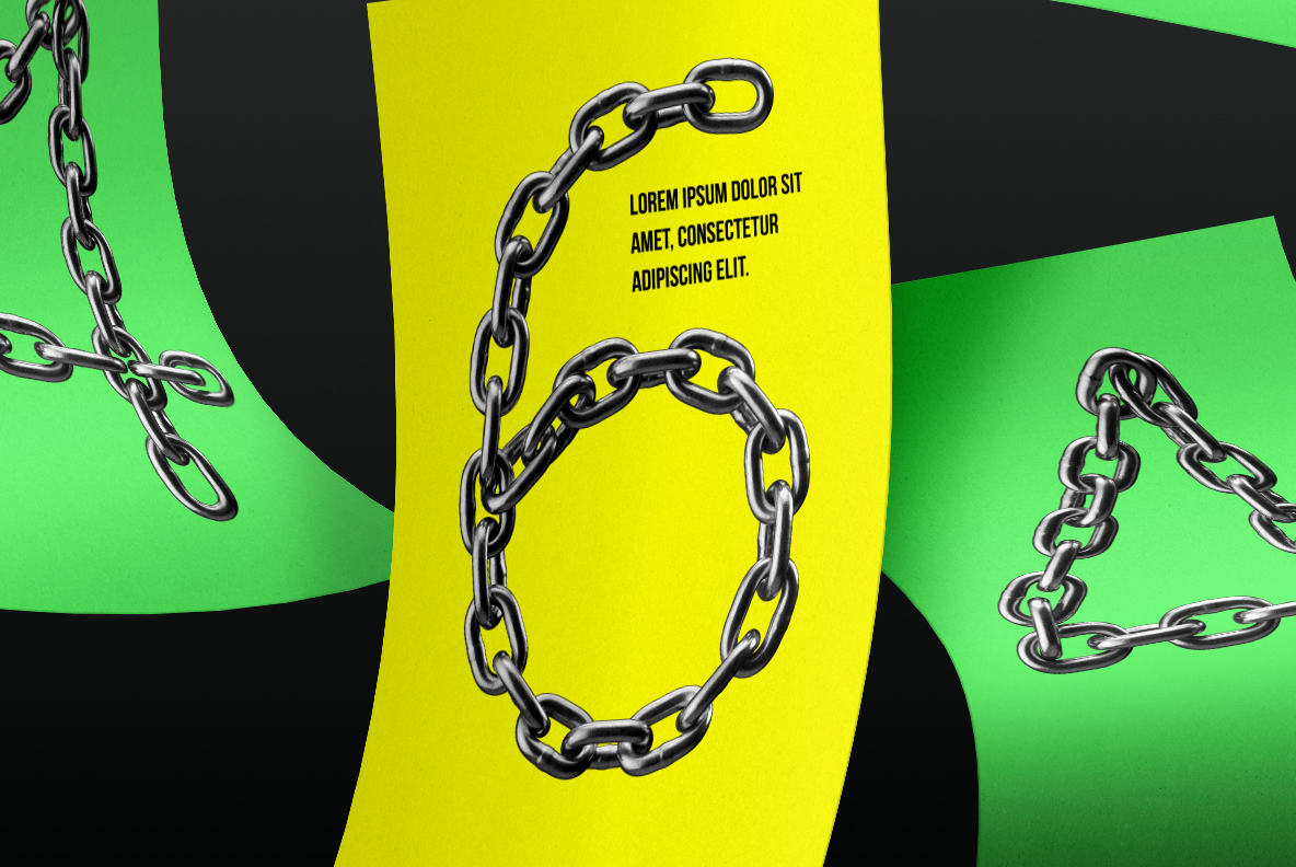 Silver Chain Font character set Silver Chain Font alphabet and numerals traced in mirror chrome chain