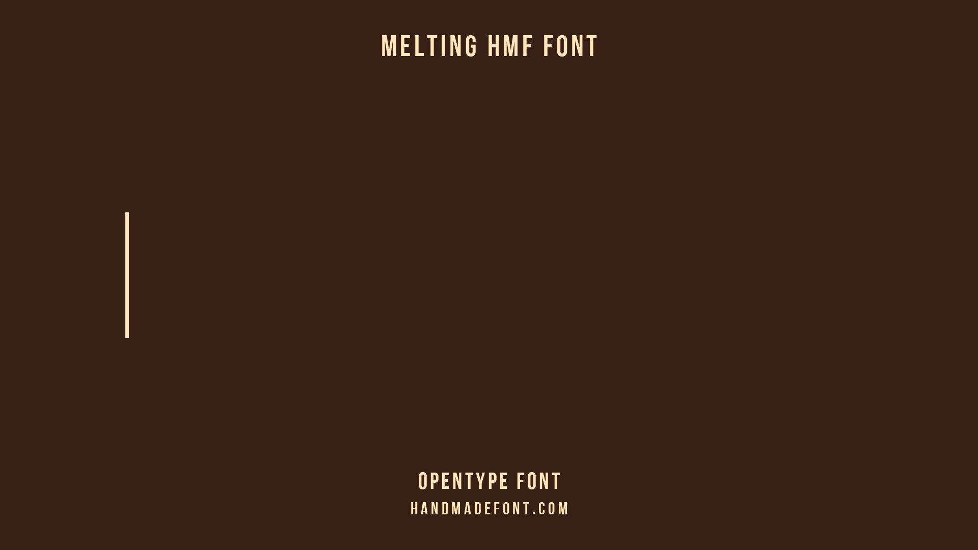 Melting Font Typewriter Animation Typewriter animation of the Melting Font spelling words in dripping yellow letters