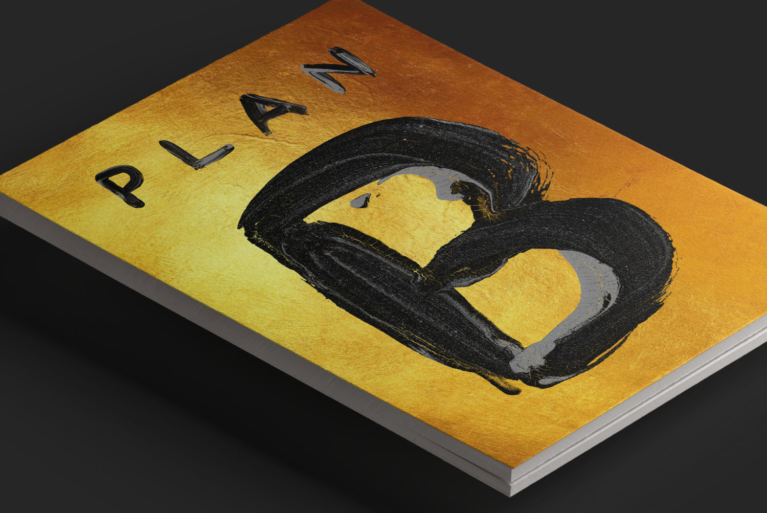 Magazine cover set in the Black Paint Font Magazine cover headline painted in the Black Paint Font
