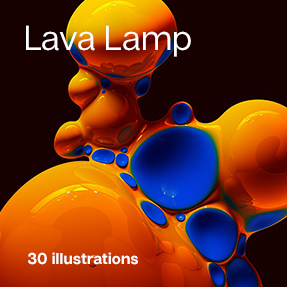 A set of 30 colorful Lava Lamp backgrounds