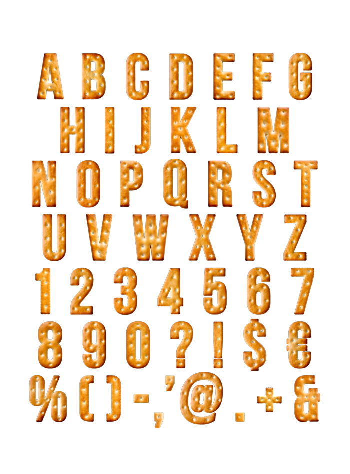 Crackers alphabet