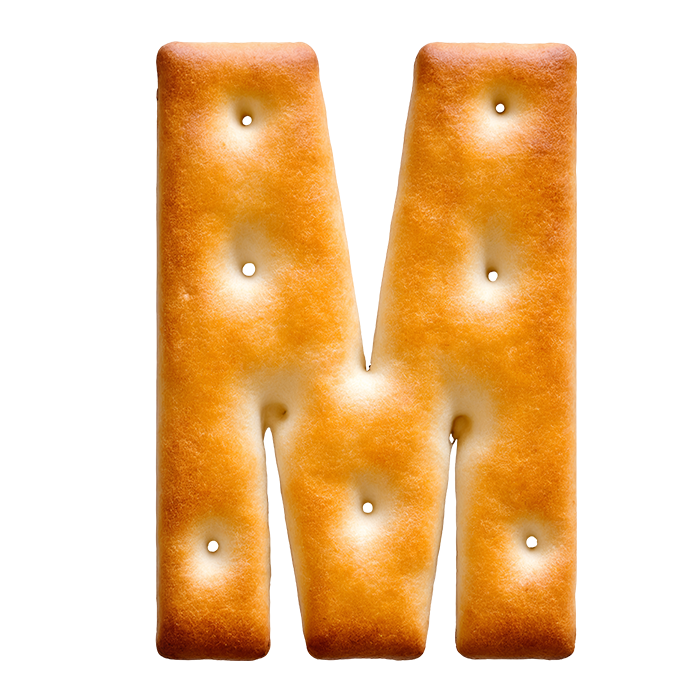 Crackers alphabet