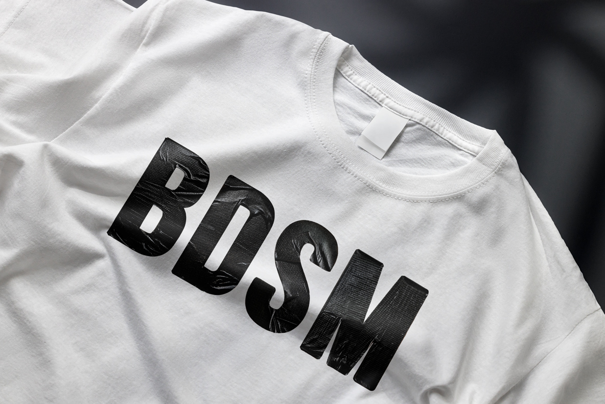 Black duct tape alphabet