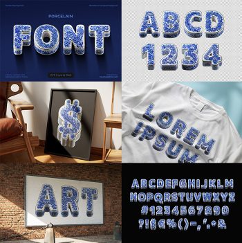 Porcelain alphabet