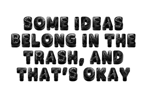 TrashType Font - Garbage Bags Alphabet | Handmadefont.com