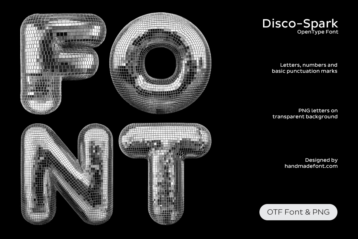 Disco Ball Alphabet