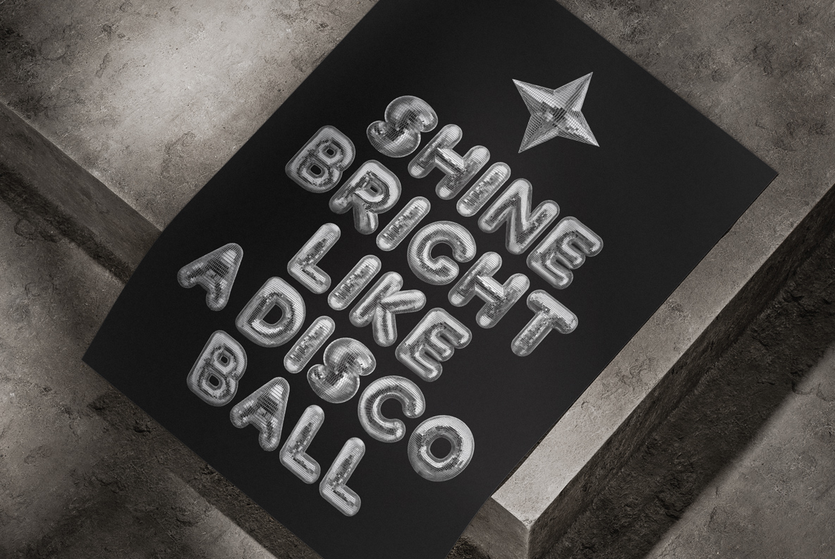 Disco Ball Alphabet