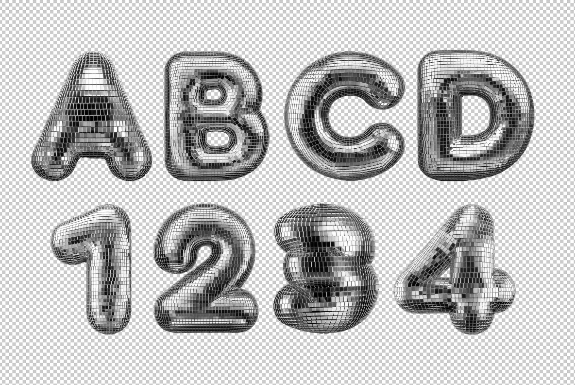 Disco Ball Alphabet