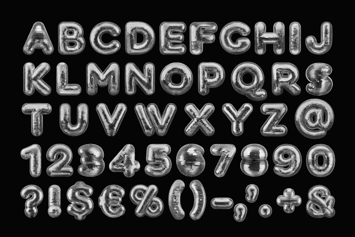Disco Ball Alphabet