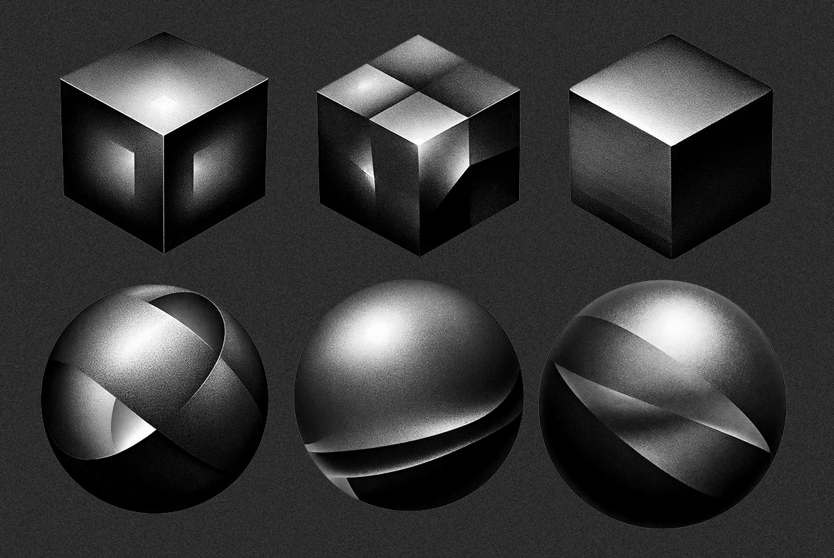 Darkside Font - modern alphabet made by handmadefont A sleek, modern alphabet made of dark, ribbon-like folds with dotted gradients and soft sheen.A sleek, modern alphabet made of dark, ribbon-like folds with dotted gradients and soft sheen.
