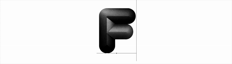 Darkside Font A sleek, modern alphabet made of dark, ribbon-like folds with dotted gradients and soft sheen.A sleek, modern alphabet made of dark, ribbon-like folds with dotted gradients and soft sheen.