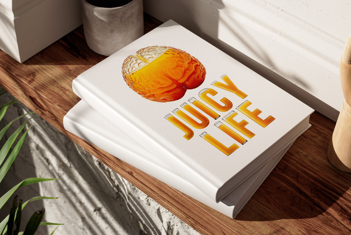 Orange Juice in Glass Alphabet