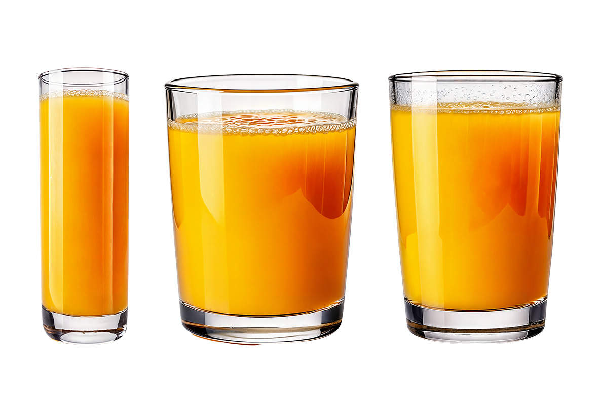 Orange Juice in Glass Alphabet