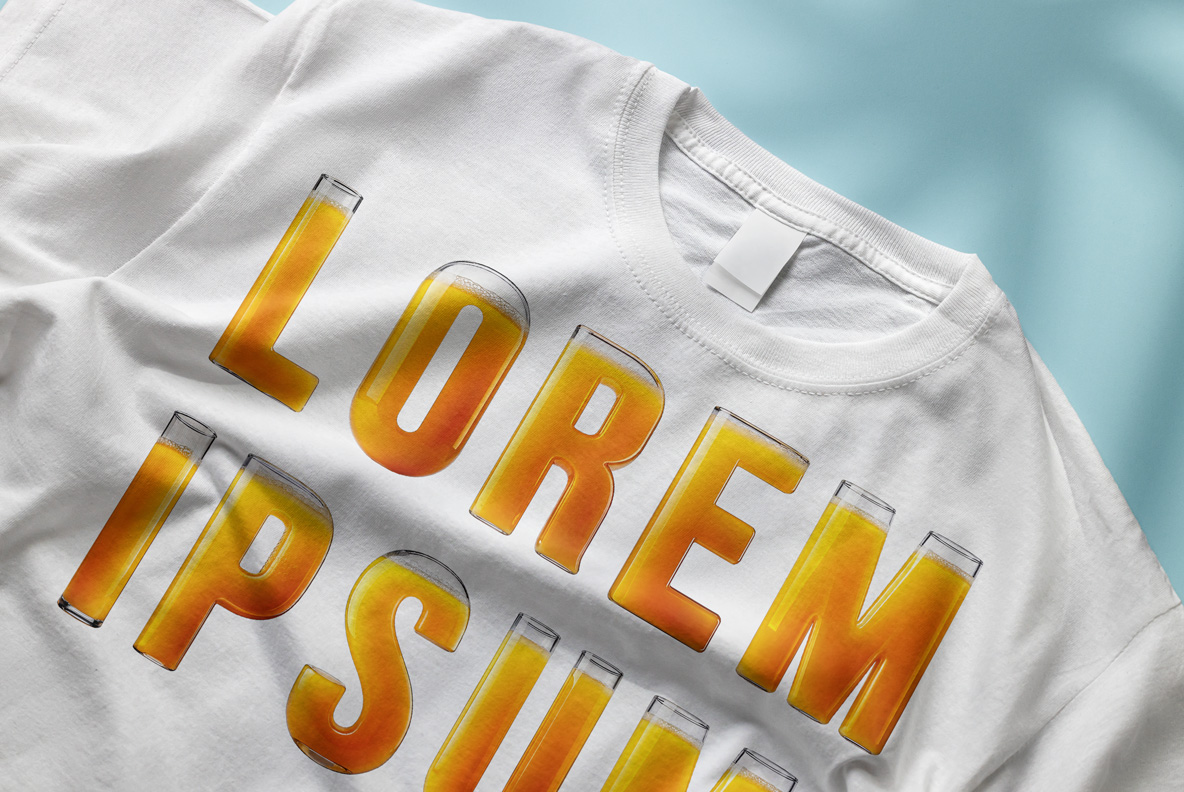 Orange Juice in Glass Alphabet