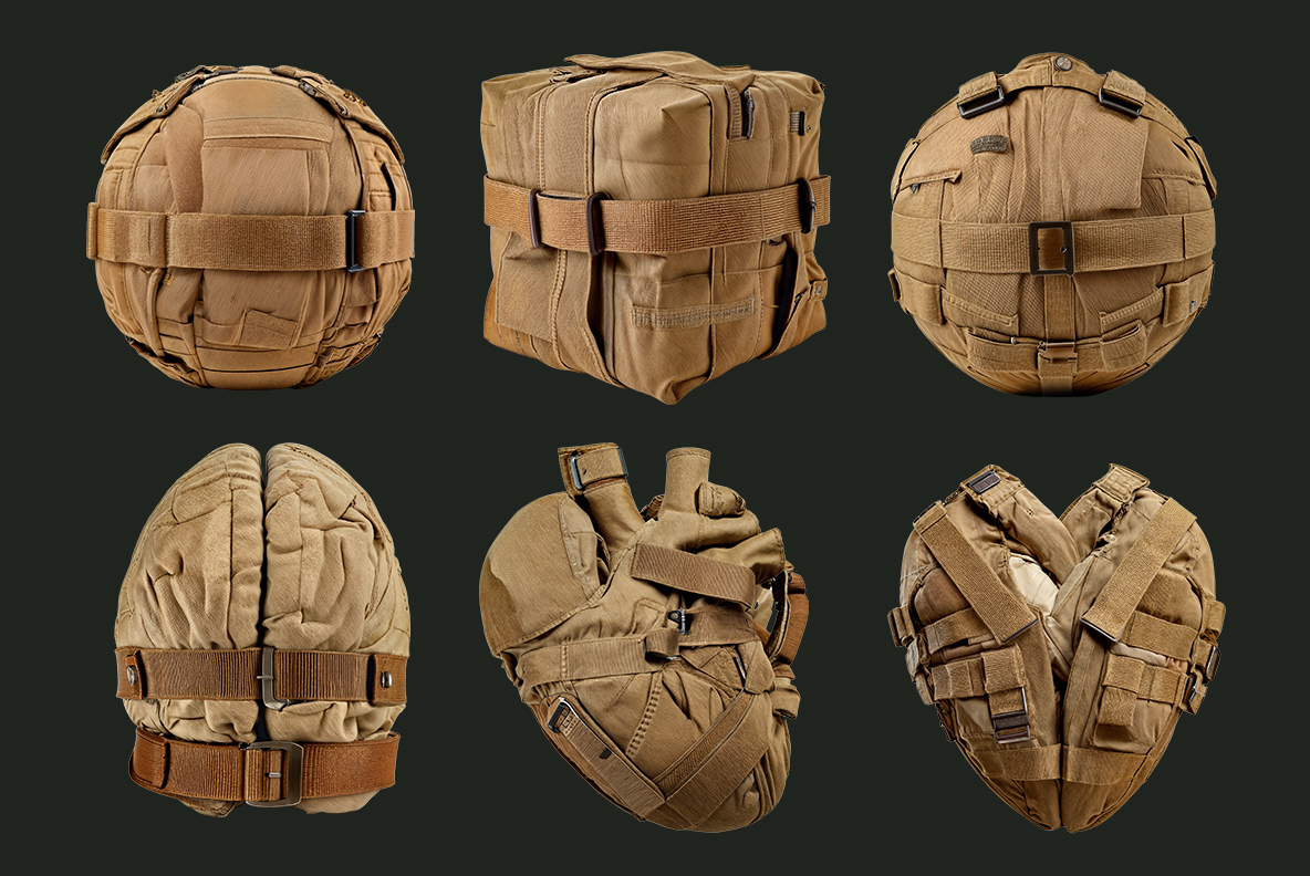 Militaire camouflage alphabet