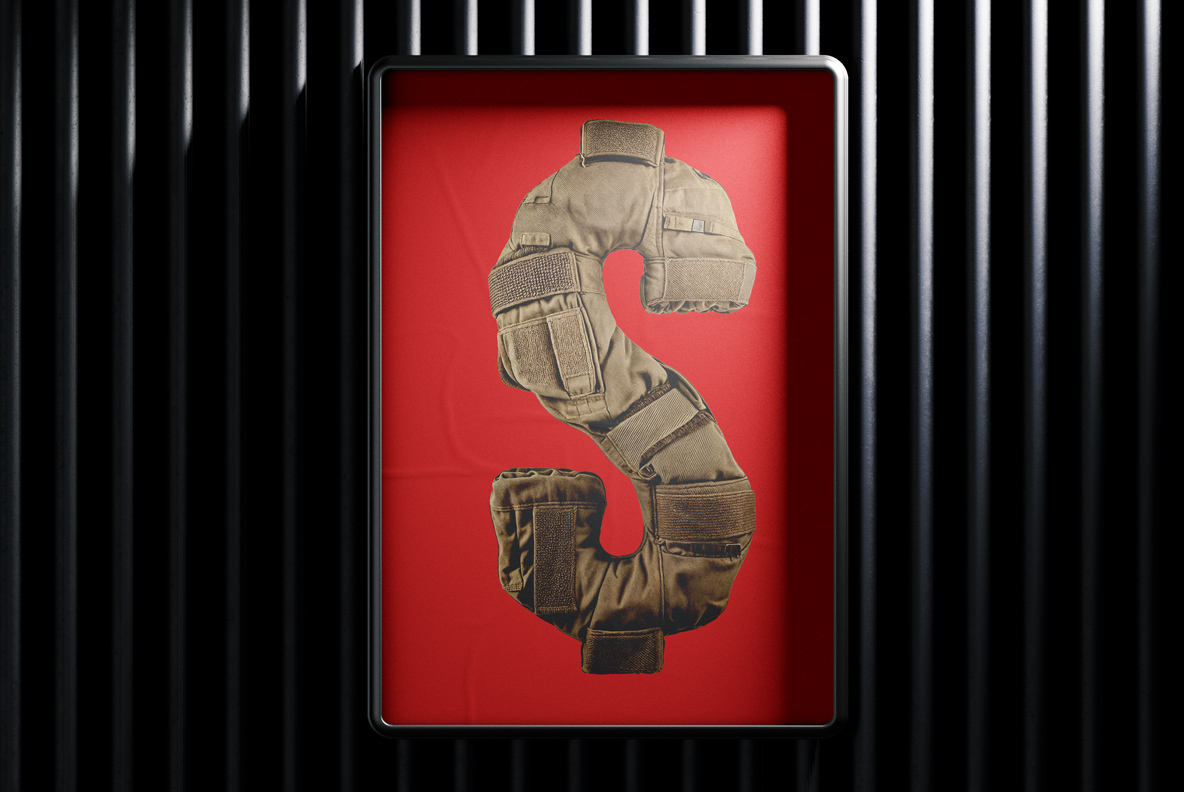 Militaire camouflage alphabet