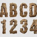 Militaire camouflage alphabet