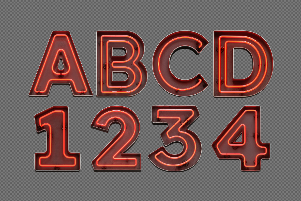 Neon Light Font