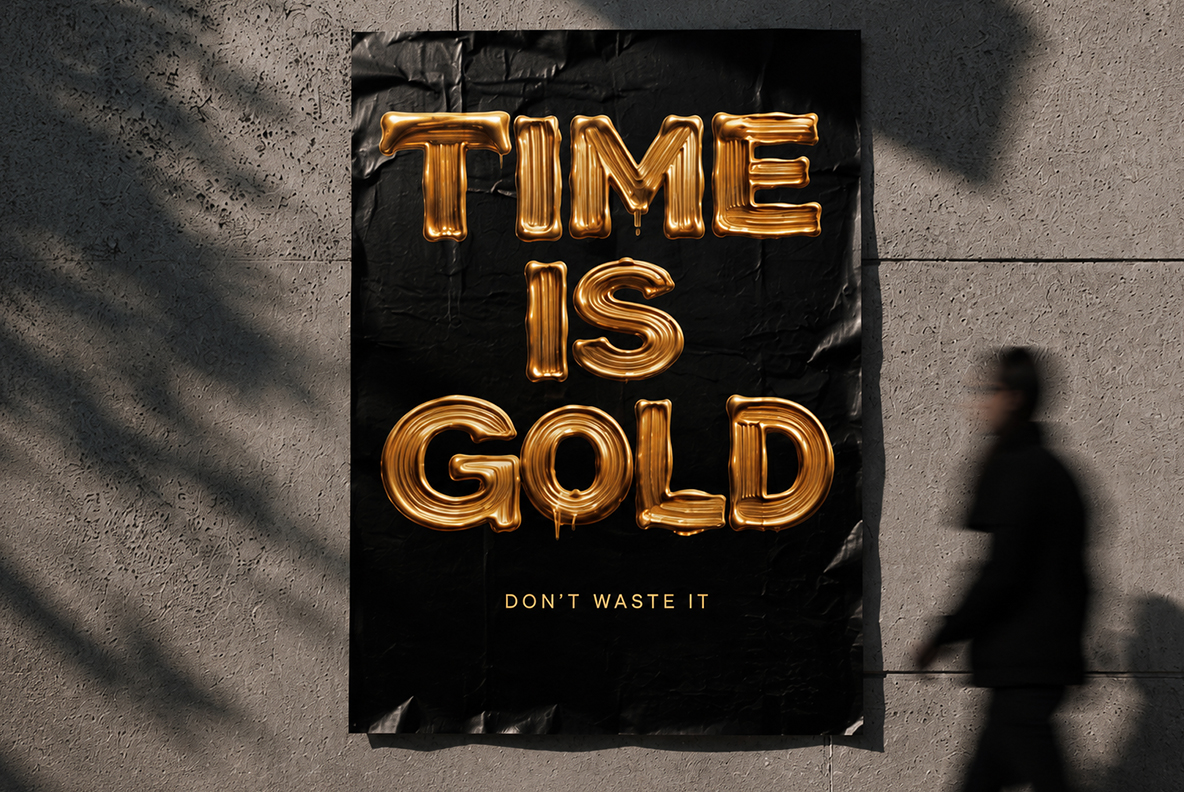 Golden Flow Font Golden Alphabet