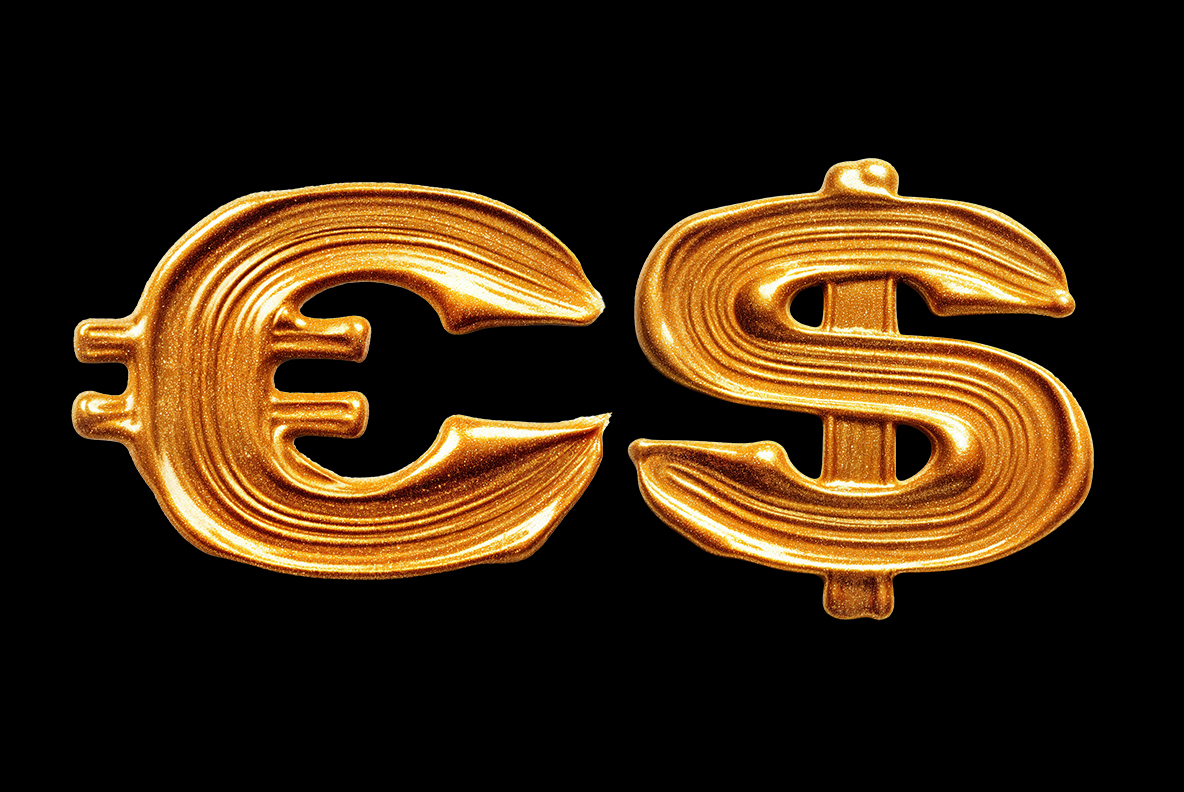 Golden Flow Font Golden Alphabet