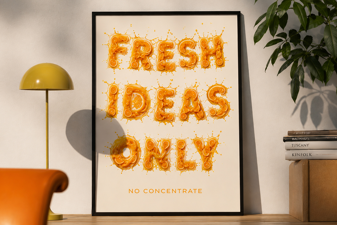 Orange Burst Font Orange Juice Alphabet