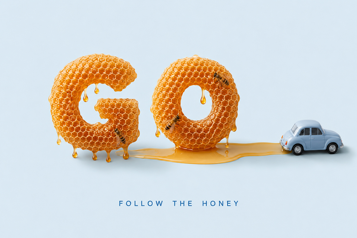 Honeycombs Font made by handmadefont Honey Alphabet