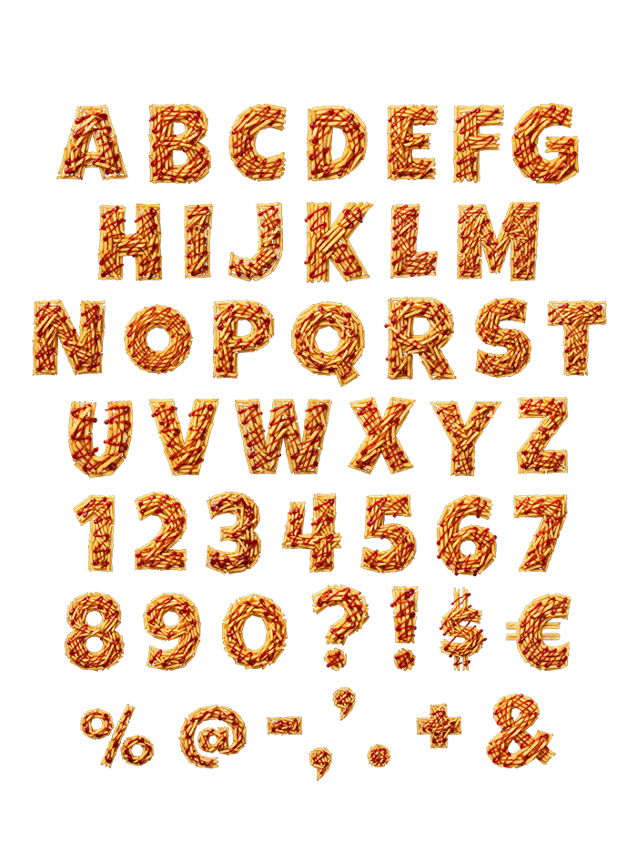 French Fries Alphabet