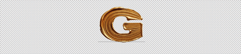 Golden Flow Font Golden Alphabet