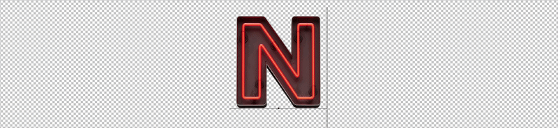 Neon Light Font Neon alphabet