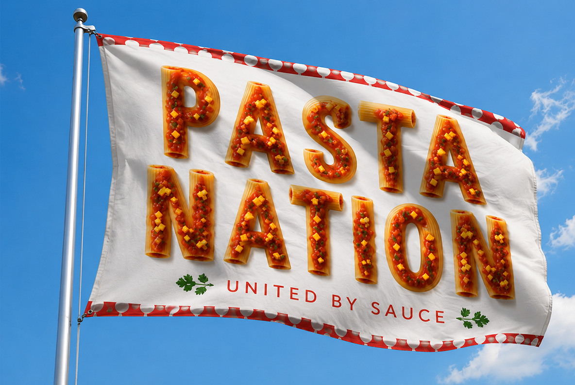 Pasta Fusion Font Pasta Alphabet