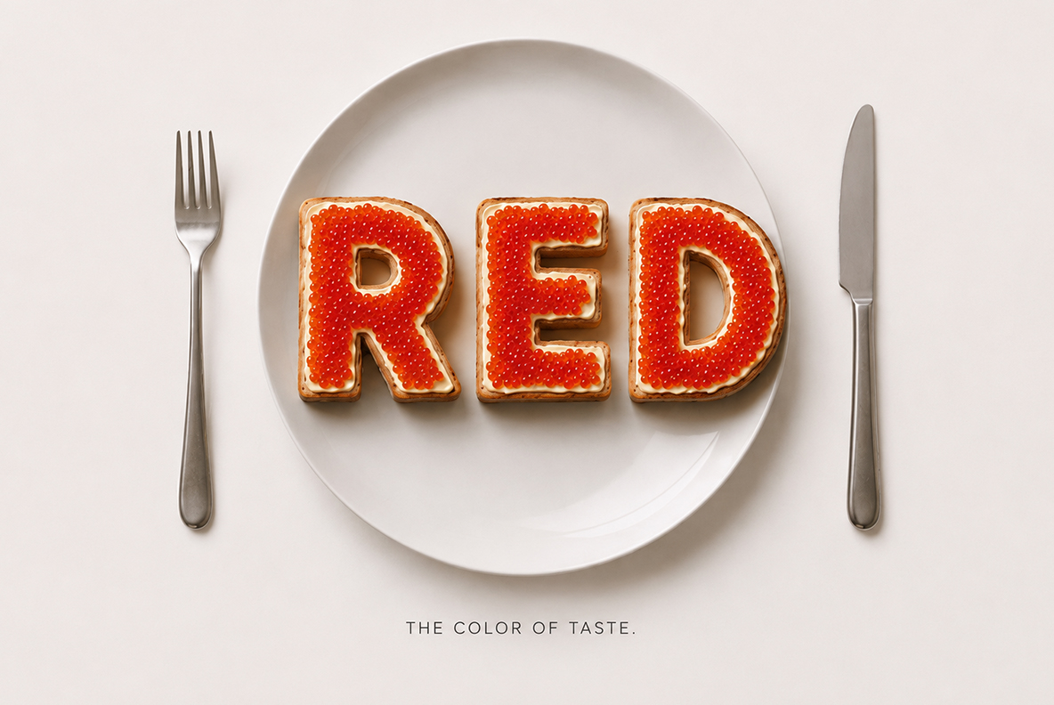 Premium Caviar Font Premium Caviar Font red caviar alphabet on toast