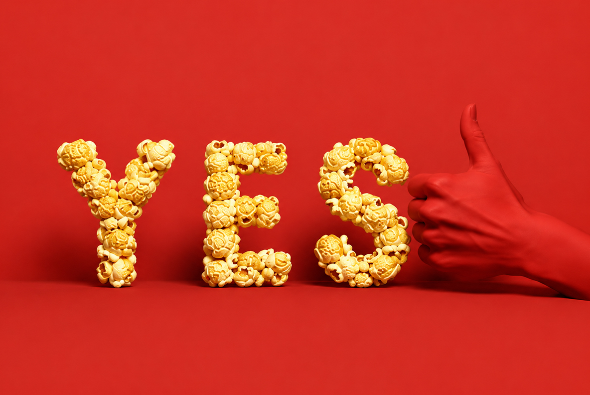 Golden Popcorn Font Popcorn Alphabet