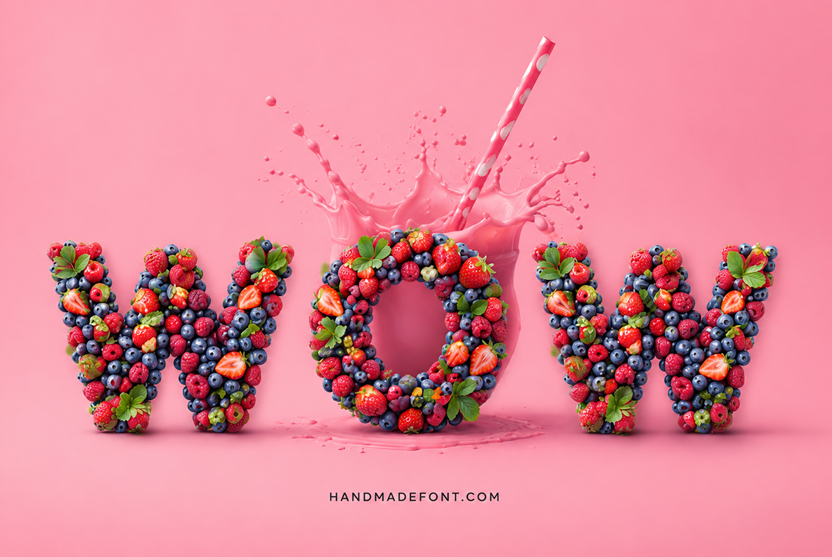 Summer Berries Font Berries Alphabet