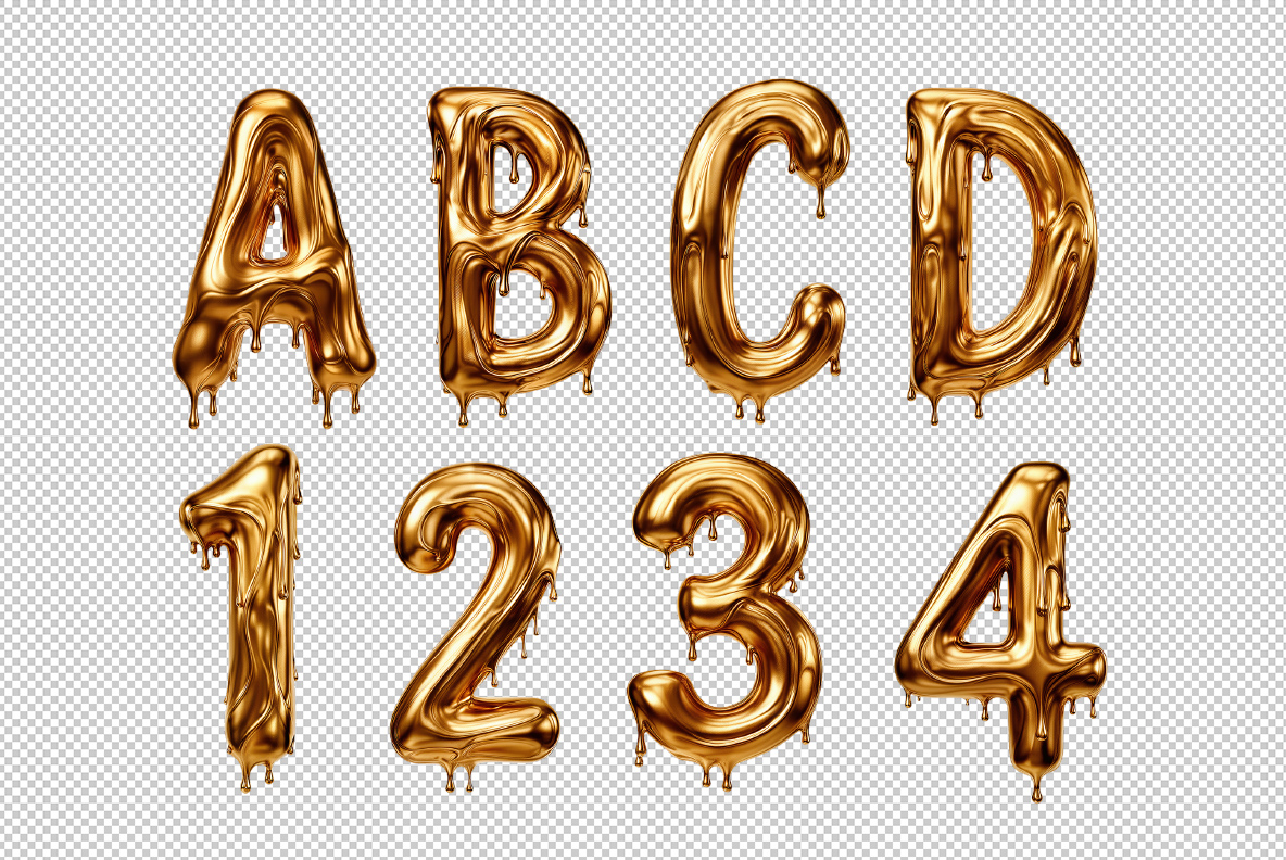Golden Drip Font