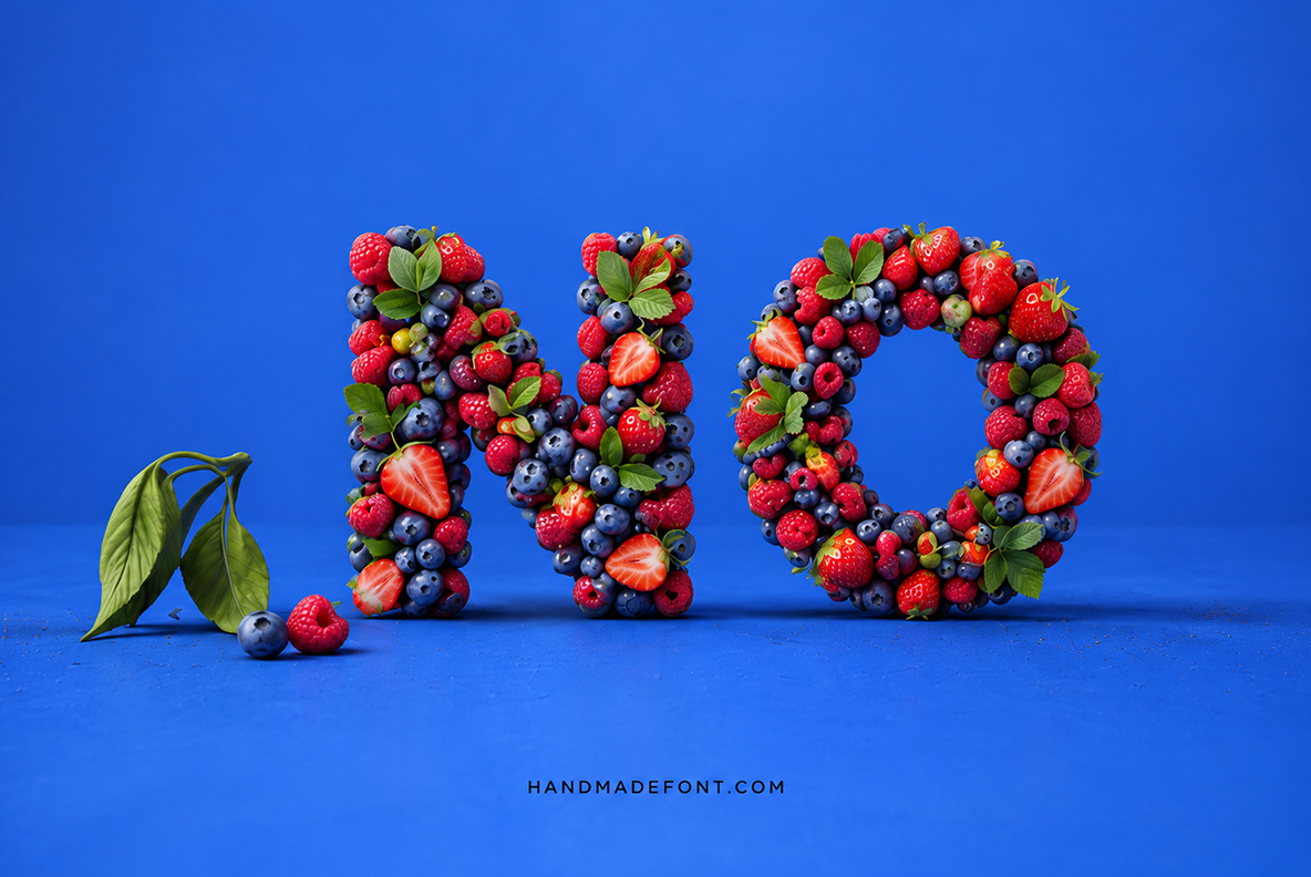 Summer Berries Font Berries Alphabet