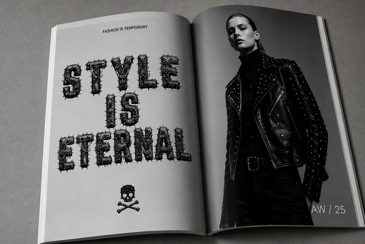 Black Punk Font Black Punk OTF Font letters with spikes